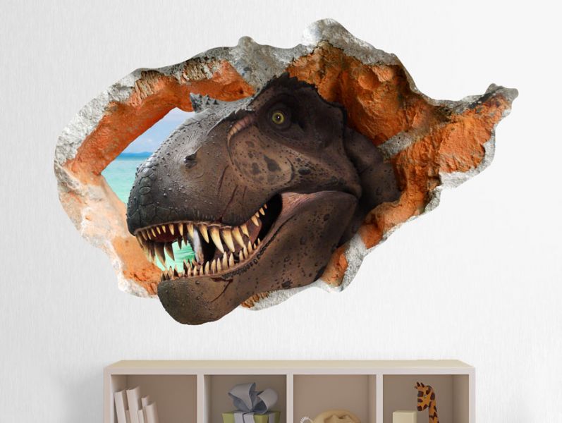 דינוזאור  בקיר