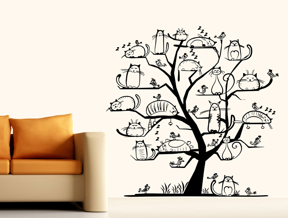 עץ חתולים ישנוניים
