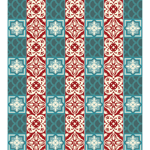 עיצוב אדום-טורקיז למדרגות