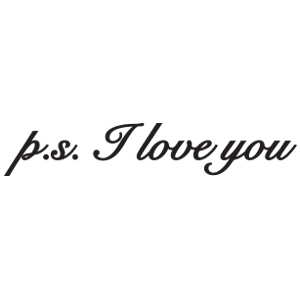 כיתוב ps: I love you