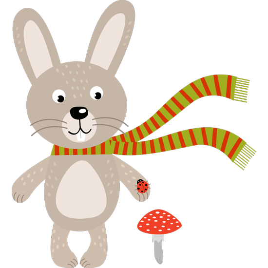 ארנבון חמוד עם חיפושית