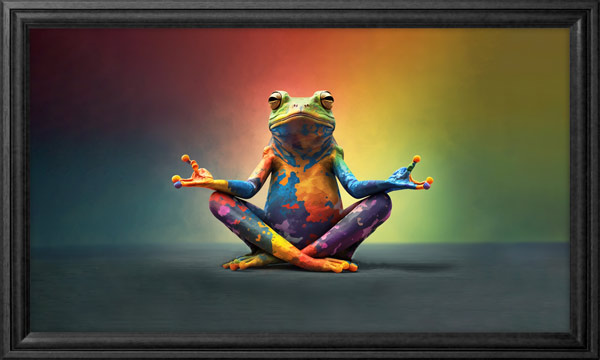 תמונת טפט | צפרדע עושה מדיטציה