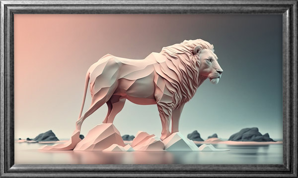 תמונת טפט | אריה תלת מימד