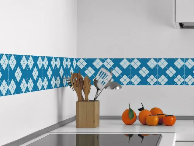 מדבקות לאריחים וינטאג׳ משובץ