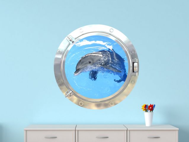 חלון עם דולפין מתוק