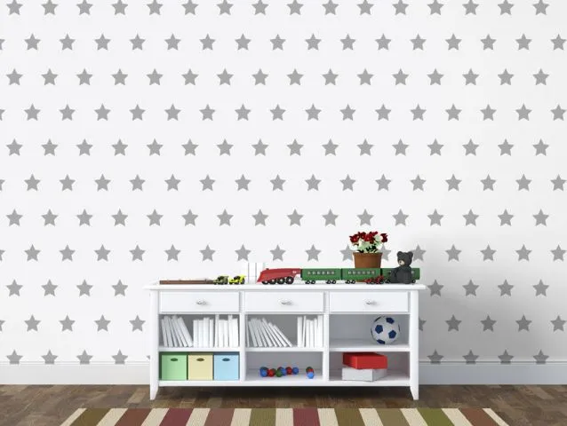 טפט כוכבים אפורים