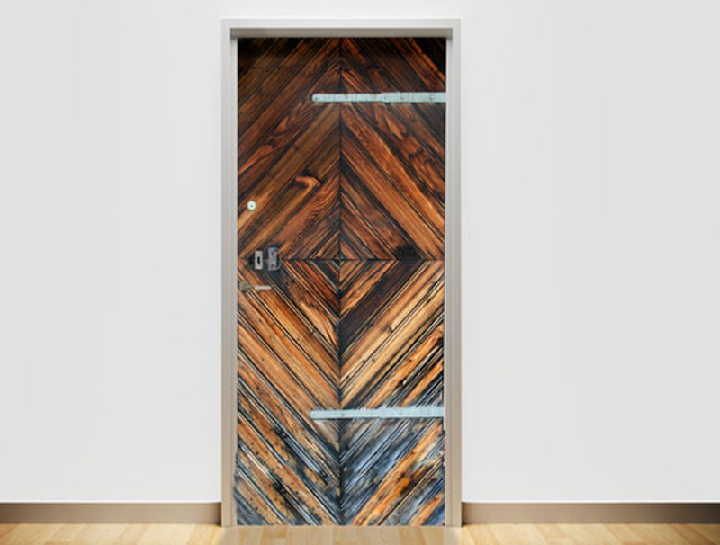 טפט דלת עץ ישנה לדלת