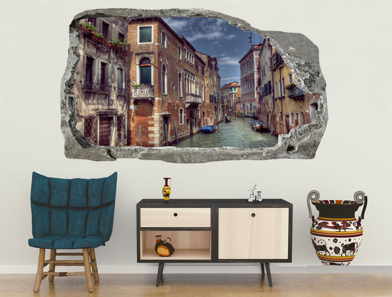 מדבקת חור בקיר לונציה
