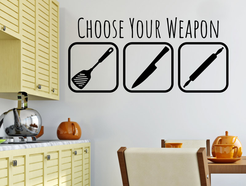מדבקה | תבחר את הנשק שלך למטבח