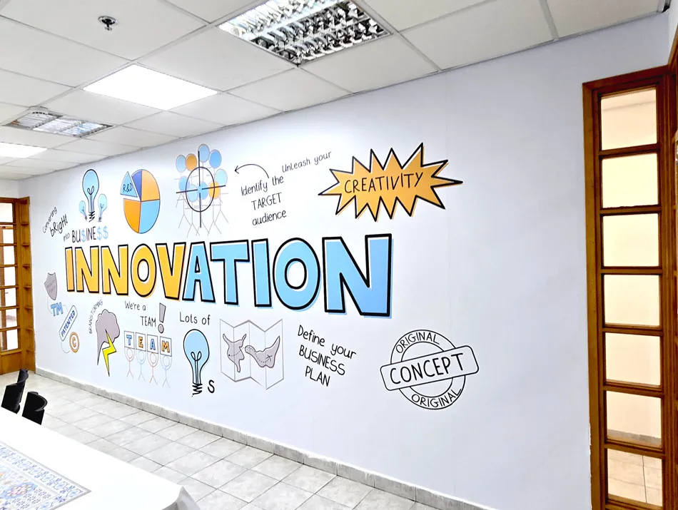 מדבקת טפט Innovation חדשנות