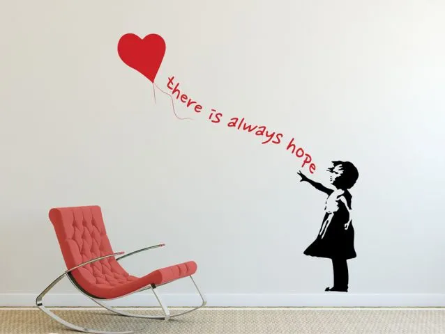 סגנון אומנות BANKSY ילדת הבלון