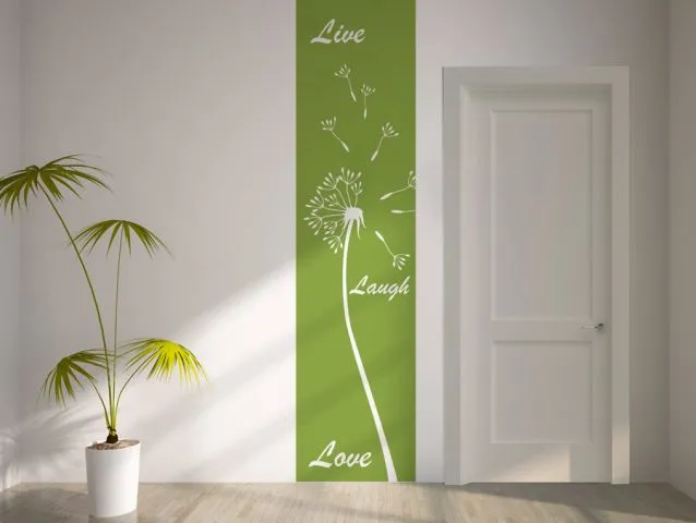 מדבקת באנר live laugh love