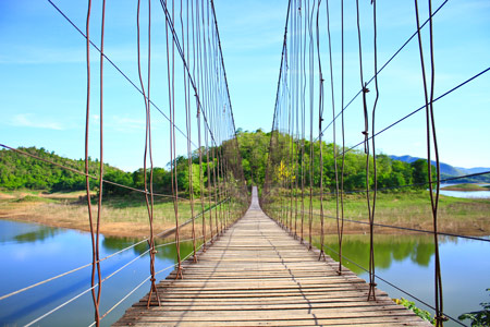 טפט גשר תלוי בטבע