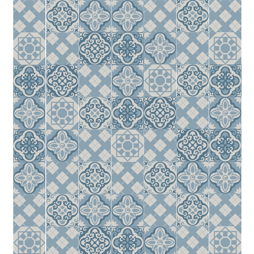 עיצוב למדרגות בסגנון מרוקאי כחול