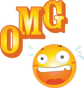 מדבקת קיר OMG