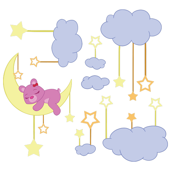 דובונית ורודה ישנה על הירח
