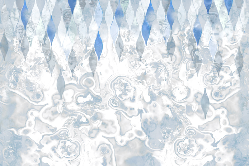 עיצוב אבסטרקטי בגווני כחול