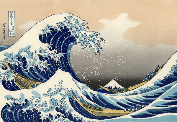 ציור קיר ים יפני