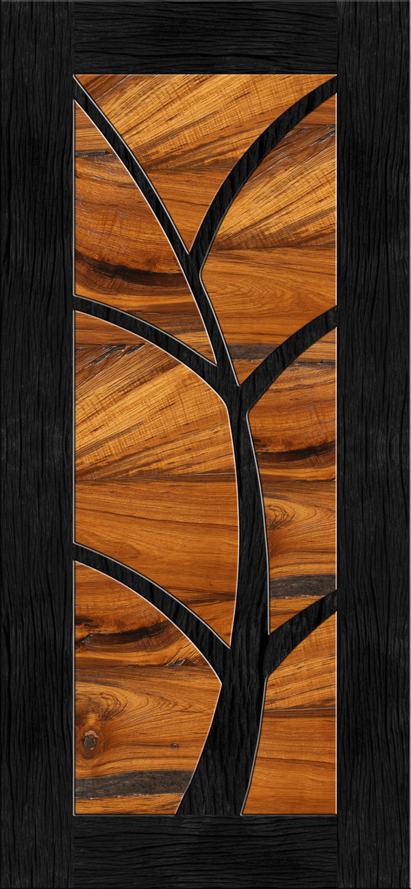 מדבקת טפט | עיצוב עץ יפהפה