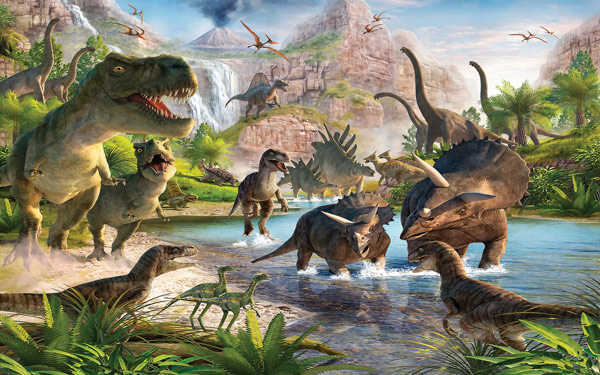 מדבקת טפט | דינוזאורים