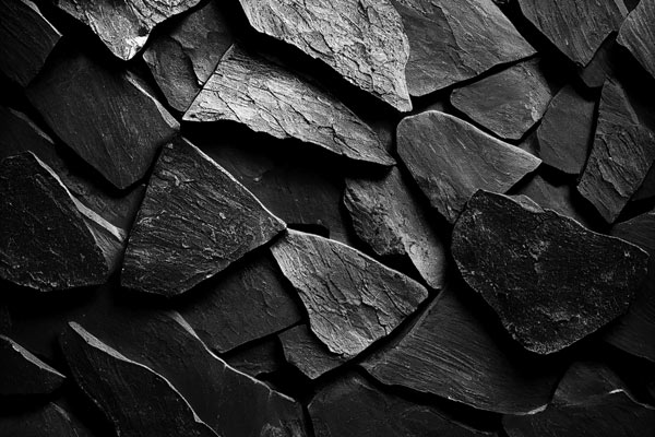 מדבקת טפט | סלעים שחור לבן