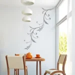 עיטור צמח עדין לפינה | StickDecor