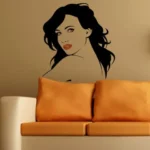 מדבקת קיר נשיקה אדומה | StickDecor