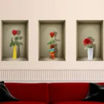 נישות עם ורדים באגרטלים | StickDecor