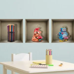 מדבקות נישה לחדר משחקים