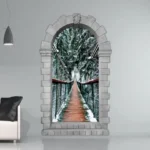 אשליית שער עתיק ליער חורפי | StickDecor