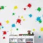 מדבקת קיר כתמי צבע | StickDecor