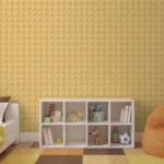 טפט בעיצוב גאומטרי כתום | StickDecor