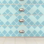 מדבקה לרהיטים ריבועים כחולים | StickDecor