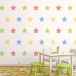 טפט כוכבים צבעוניים | StickDecor