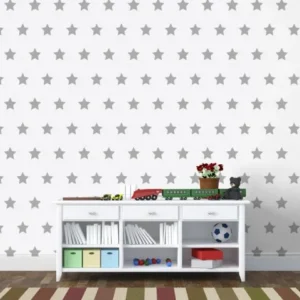 טפט כוכבים אפורים