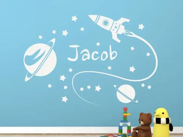 מדבקת חללית אישית