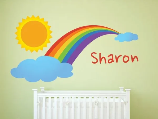 קשת ושמש עם שם