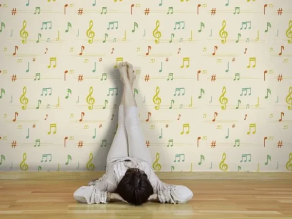 טפט תווים בצבעי וינטג׳