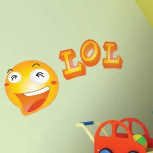 מדבקת סמיילי צוחק
