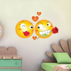 מדבקת סמיילי אוהבים