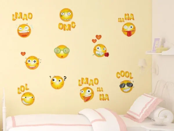 סט של מדבקות סמיילים