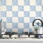 עיצוב מוזאיקה כחול לאריחים | StickDecor