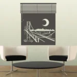עיר לילית בחלון | StickDecor