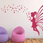 מדבקת קיר | פיה וכוכבים | StickDecor