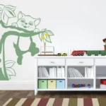מדבקת חדרי ילדים החתול השובב | StickDecor