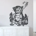 חתול סקרן | StickDecor