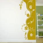 מדבקת פרחים יין ויאנג | StickDecor