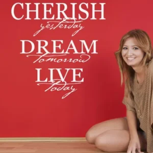 ….cherish yesterday dream