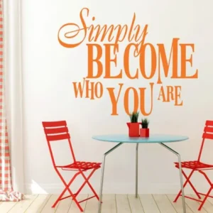 simply become who you are