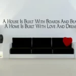 A house is built of walls and beams | StickDecor